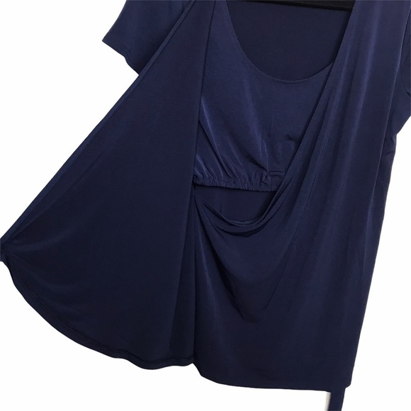 Motherhood Blue Pull Over Side Nursing Top - Picture 5 of 8